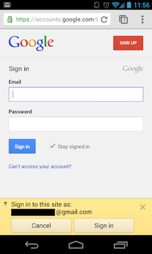 Allow Users to Log In/Sign up Using Other Applications (Google