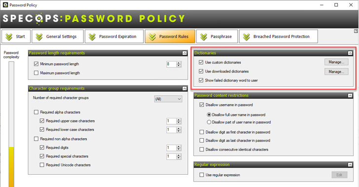 Specops Password Policy