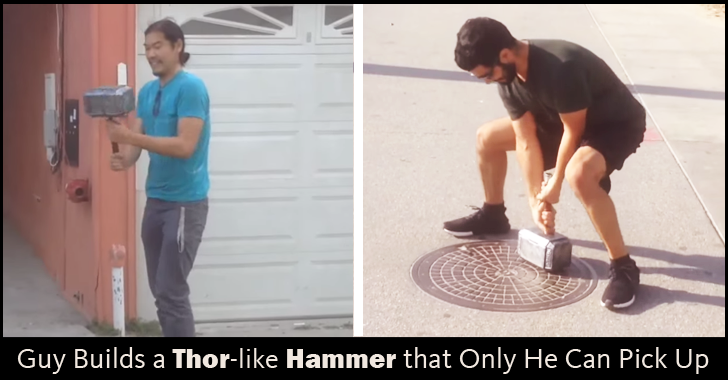 This Guy Builds A Thor-Like Hammer that Only He Can Pick Up