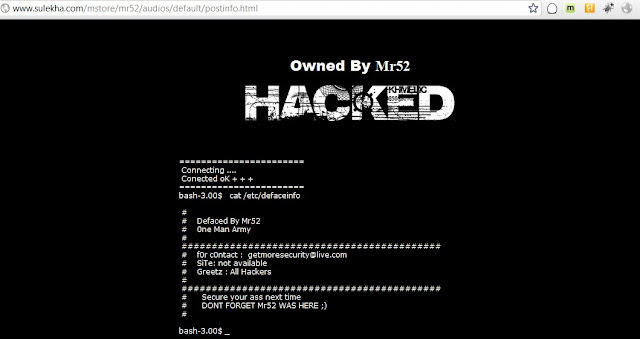 Sulekha.com Got hacked by Mr52