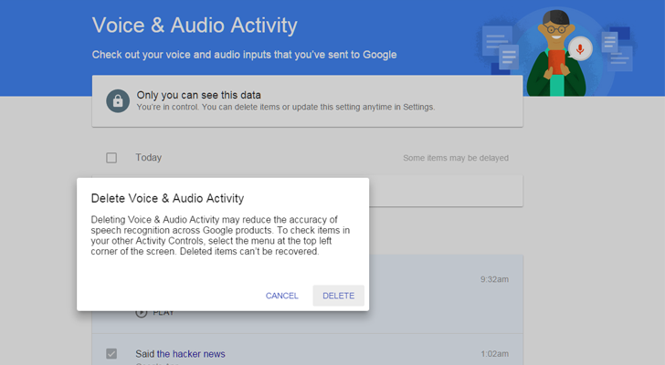 Google Is Secretly Recording Your Voice