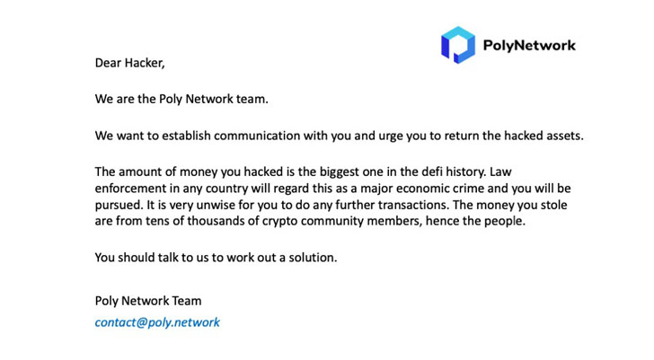 Hackers Steal Over $600 Million Worth of Cryptocurrencies from Poly Network