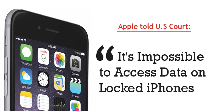 Apple told Judge: It's Impossible to Access Data on Locked iPhones