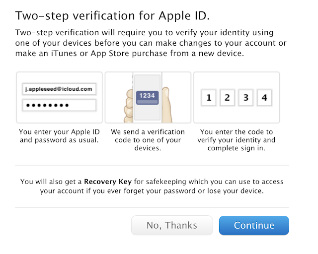 Apple adds two-factor authentication to iCloud and Apple ID