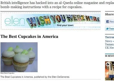 Operation Cupcake : MI6 hacks al-Qaeda website