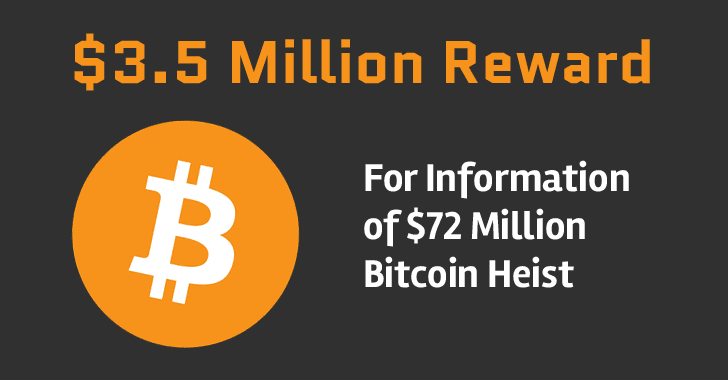 Bitcoin Exchange Offers $3.5 Million Reward for Information of Stolen Bitcoins