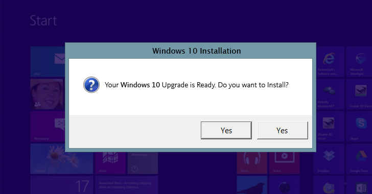 Windows 10 Upgrade Become More Creepy, No Option to Opt-Out