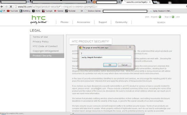 Vulnerability in HTC website allow attacker to hijack accounts