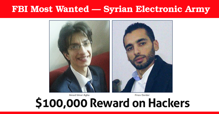FBI Most Wanted — Three 'Syrian Electronic Army' Hackers Charged for Cyber Crime