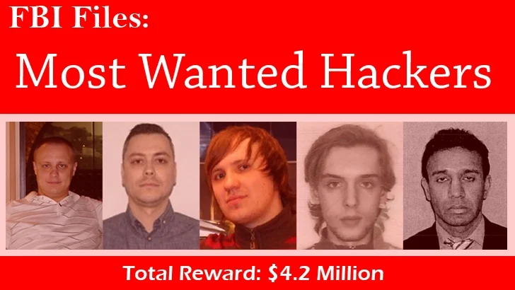 These Are The FBI's Most Wanted Hackers — Total $4.2 Million Reward