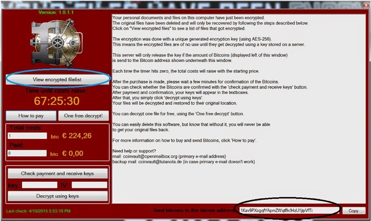 coinvault ransomware decryption software.