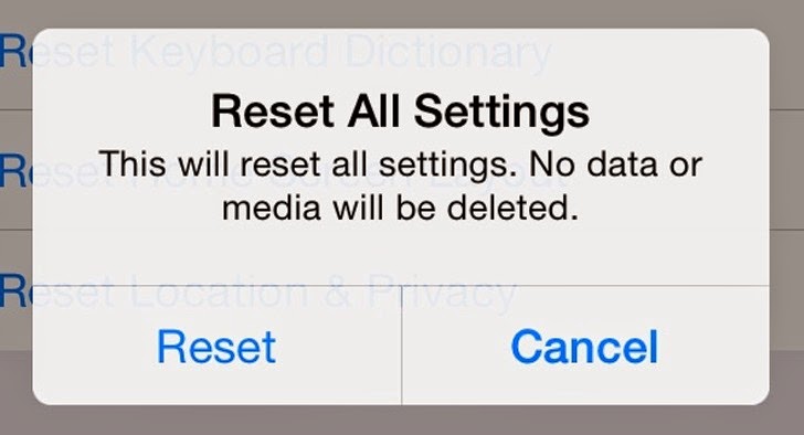 iOS 8 'Reset All Settings' Bug Could Delete Your iCloud Files