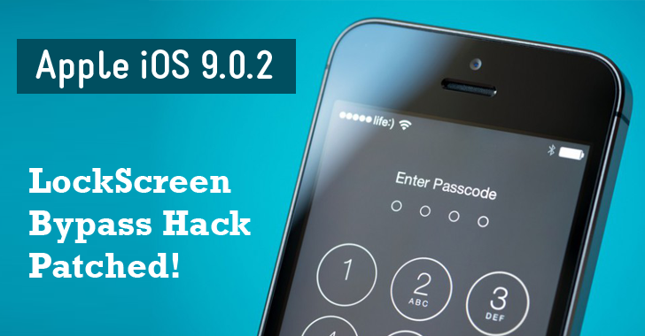 Apple iOS 9.0.2 Update Patches Lock Screen Bypass Exploit