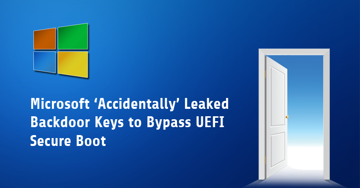 Oops! Microsoft Accidentally Leaks Backdoor Keys to Bypass UEFI Secure Boot