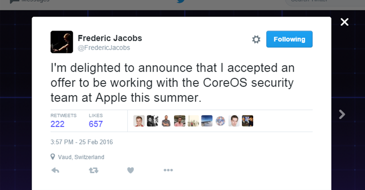 Apple hires developer of World's Most Secure Messaging App