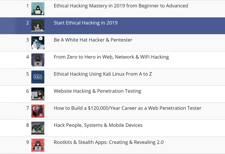 ethical hacking courses
