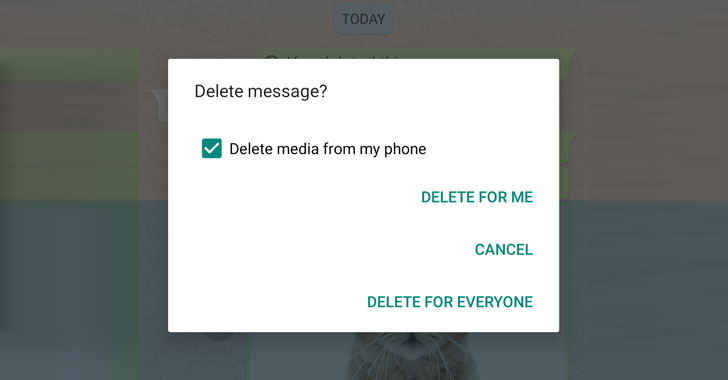 WhatsApp 'Delete for Everyone' Doesn't Delete Media Files Sent to iPhone Users