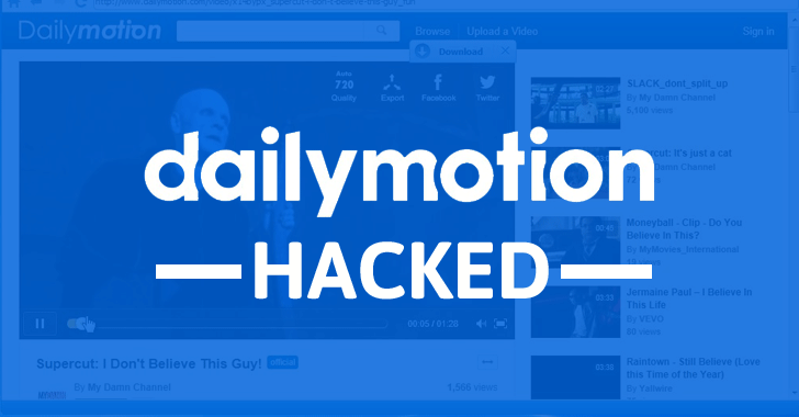 DailyMotion Hacked — 85 Million User Accounts Stolen