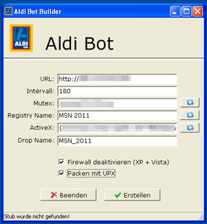 Aldi Bot - Buy a Botnet just in 10 Euros