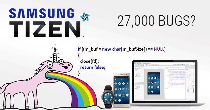 Researcher Claims Samsung's Tizen OS is Poorly Programmed; Contains 27,000 Bugs!