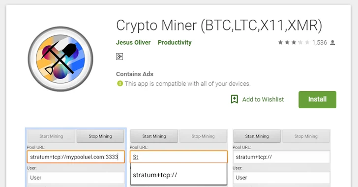 Download do APK de Crypto Miner para Android