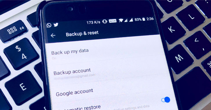 android Google cloud backup encryption