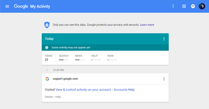 Check 'My Activity' Dashboard to know how much Google knows about you