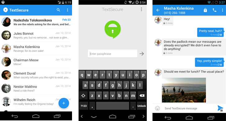 TextSecure-Private-Messenger