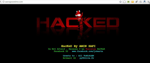15 Porn sites defaced by Amin Safi (Tunisian Hacker)