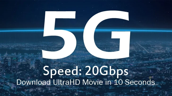 5G Mobile Networks to Offer Speed Up To 20Gbps