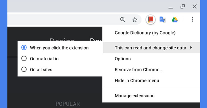 new host permissions for chrome extension