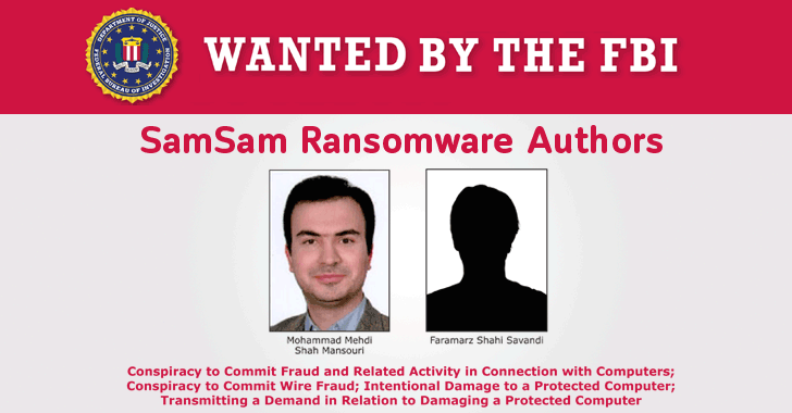 U.S Charges Two Iranian Hackers for SamSam Ransomware Attacks
