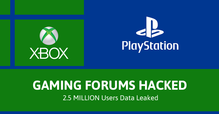 Popular PlayStation and Xbox Gaming Forums Hacked; 2.5 Million Users' Data Leaked