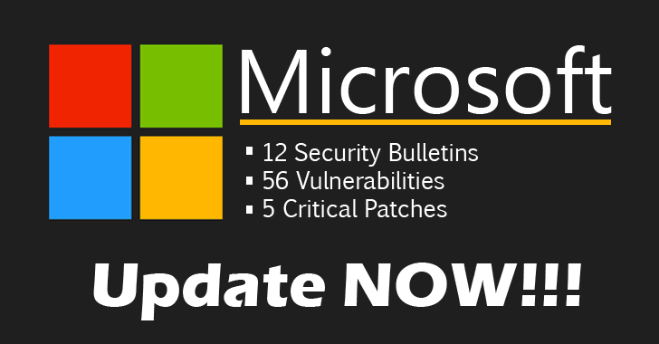 Microsoft Releases 12 Security Updates (5 Critical and 7 Important Patches)