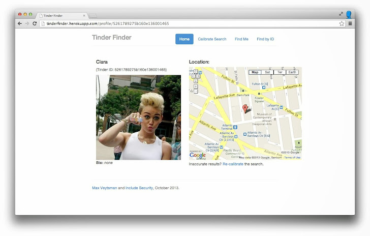 Tinder Online Dating app vulnerability revealed Exact Location of Users