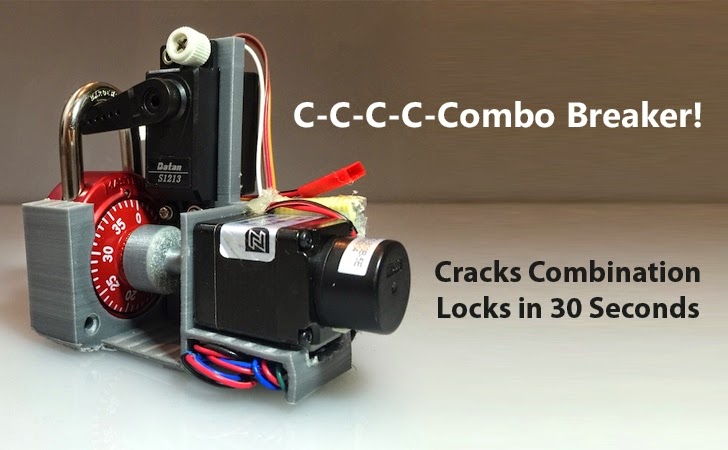 This 3D Printed Robot Cracks Combination Locks in Less than 30 Seconds