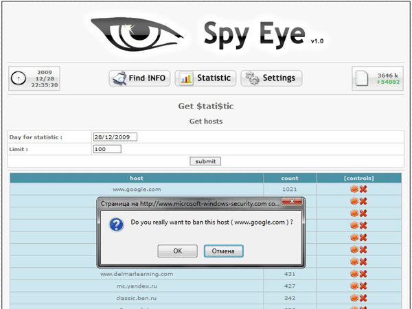 SpyEye 1.3.45 Download - Loader source code