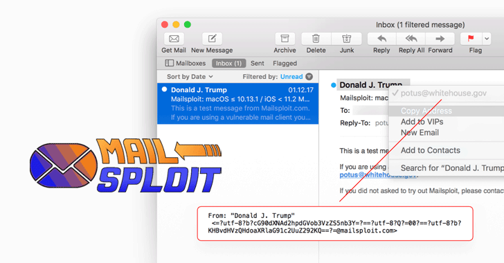 MailSploit — Email Spoofing Flaw Affects Over 30 Popular Email Clients