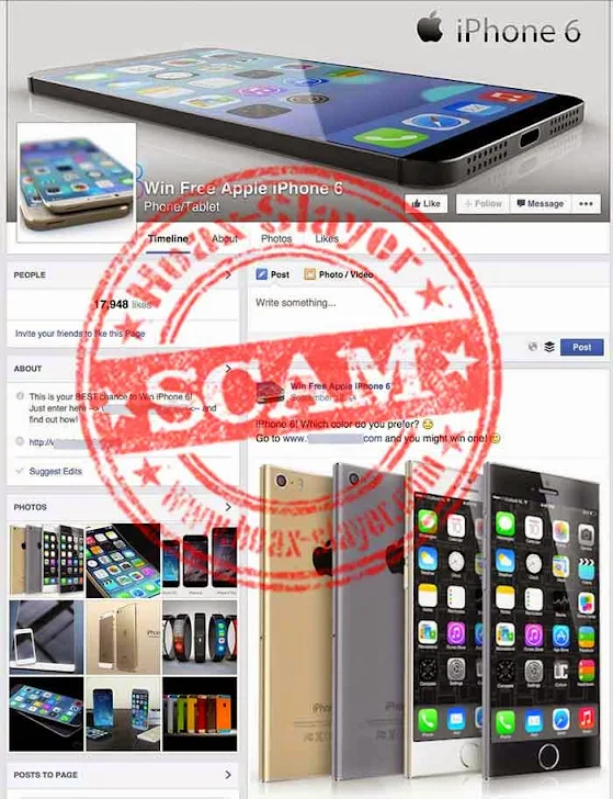 Win Apple's iPhone 6 For Free – A New Facebook Scam
