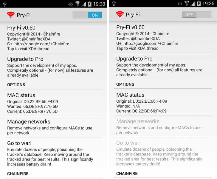 Pry-Fi app download - Chainfire