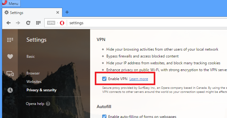 Free VPN, Browser with free VPN