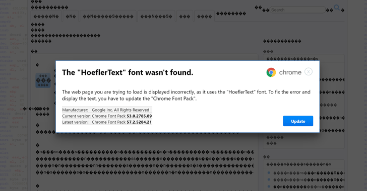 Beware! Don't Fall For "Font Wasn't Found" Google Chrome Malware Scam