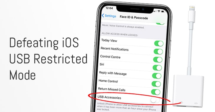 USB Accessory Can Defeat iOS's New "USB Restricted Mode" Security Feature