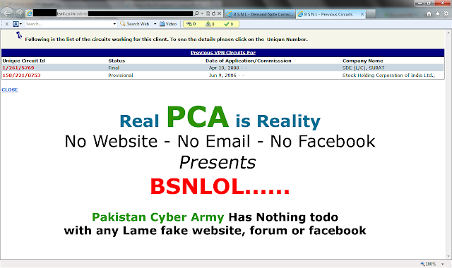 BSNL System Hacked by Pakistan Cyber Army - Users info at risk