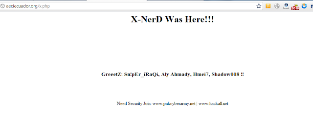 Hundreds of domains hacked by X-NerD hacker
