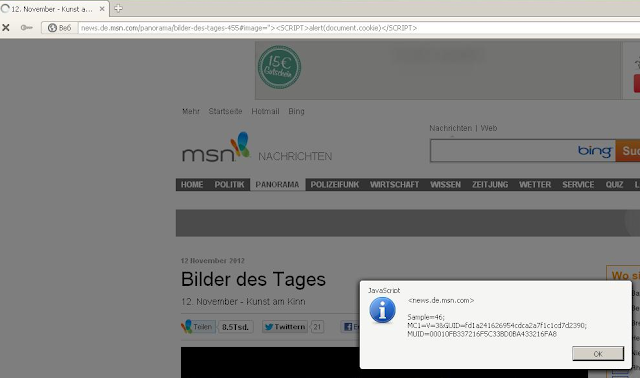 Inj3ct0r Team found XSS Vulnerability on MSN website