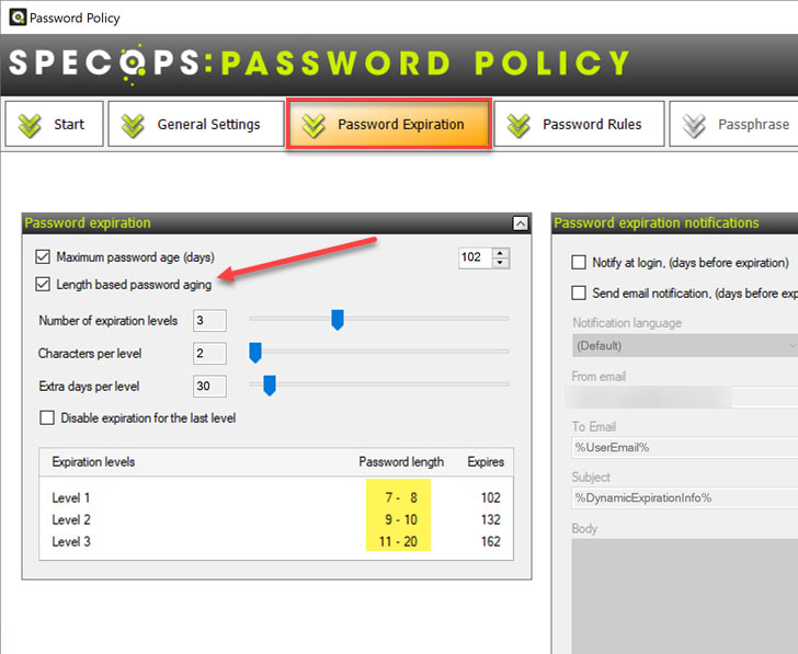 Specops Password Policy