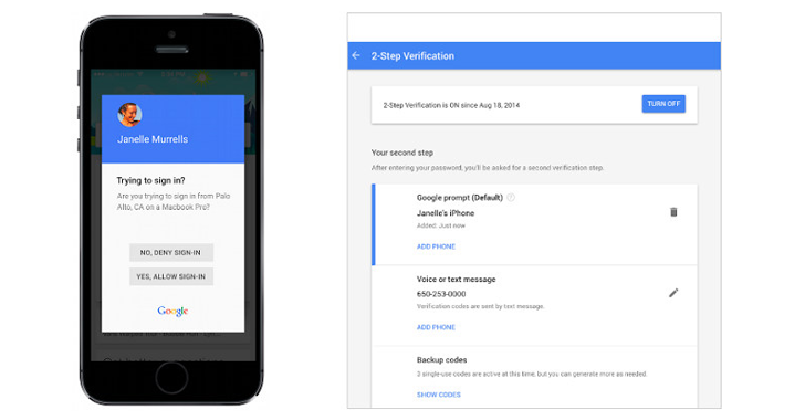 Google makes 2-Factor Authentication a lot Easier and Faster