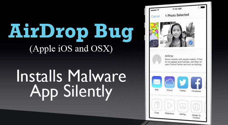 AirDrop Bug in Apple iOS and OSX allows Hackers to Install Malware Silently